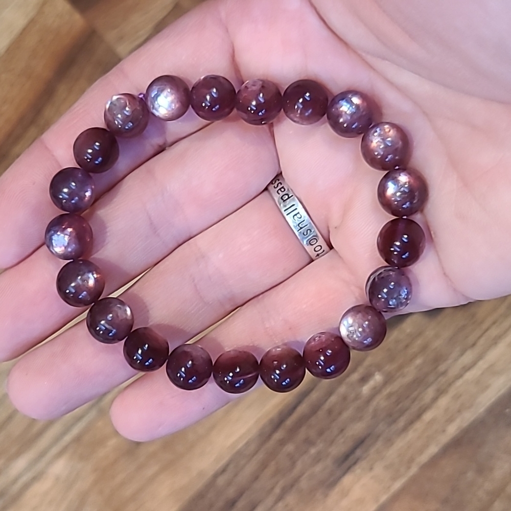 Gem lepidolite bracelet